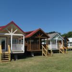 Various exterior porch styles by Platinum Cottages