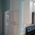 P533 beach house hall pantry with white SYP accent above 